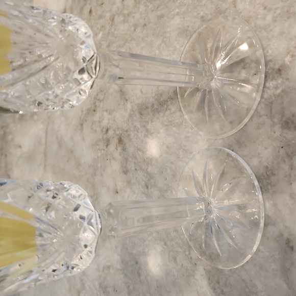 Pair - Cristal D'Arques Durand "MASQUERADE" Crystal Champagne Glasses 7 7/8" EUC - Picture 4 of 5